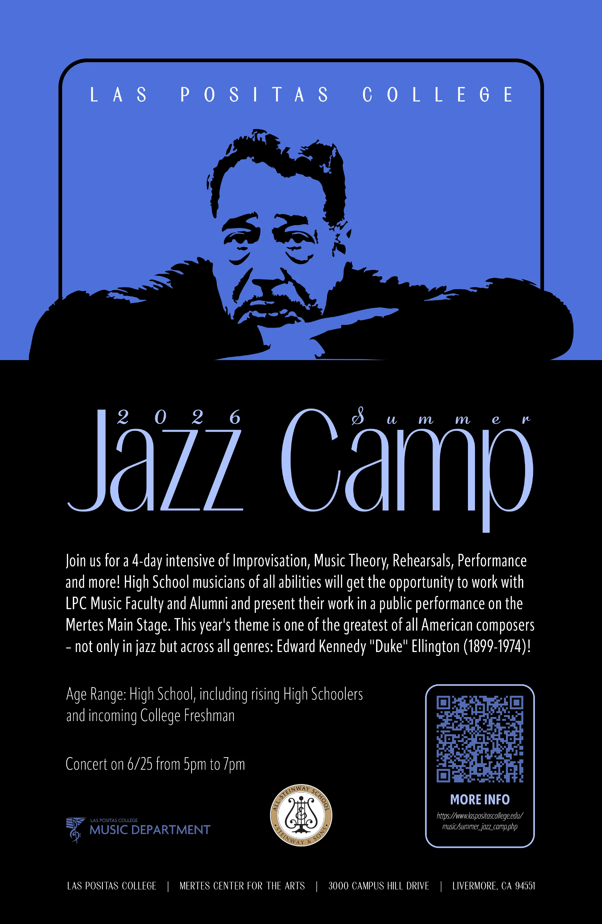 2026 Summer Jazz Camp poster