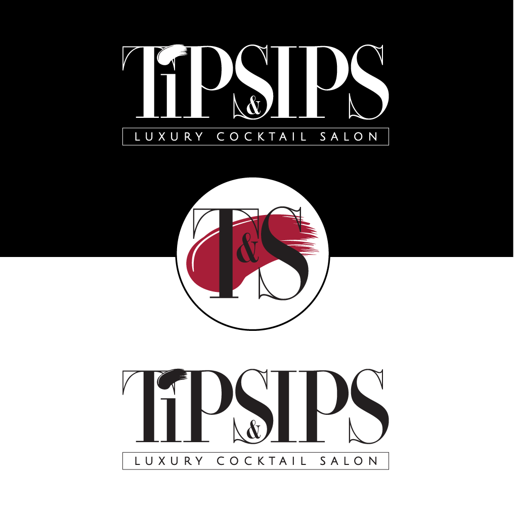 Tips and Sips logo system