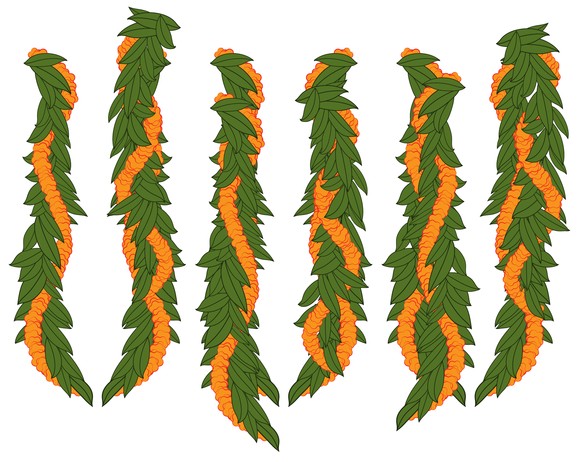 Paniolo Grill lei pattern